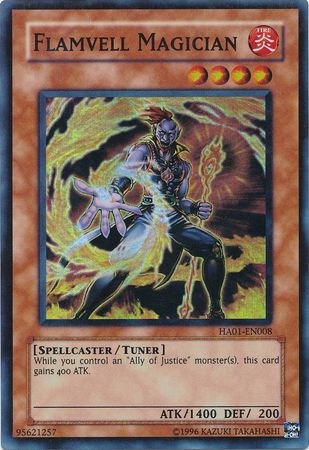 Flamvell Magician [HA01-EN008] Super Rare | Mega City Incorporated