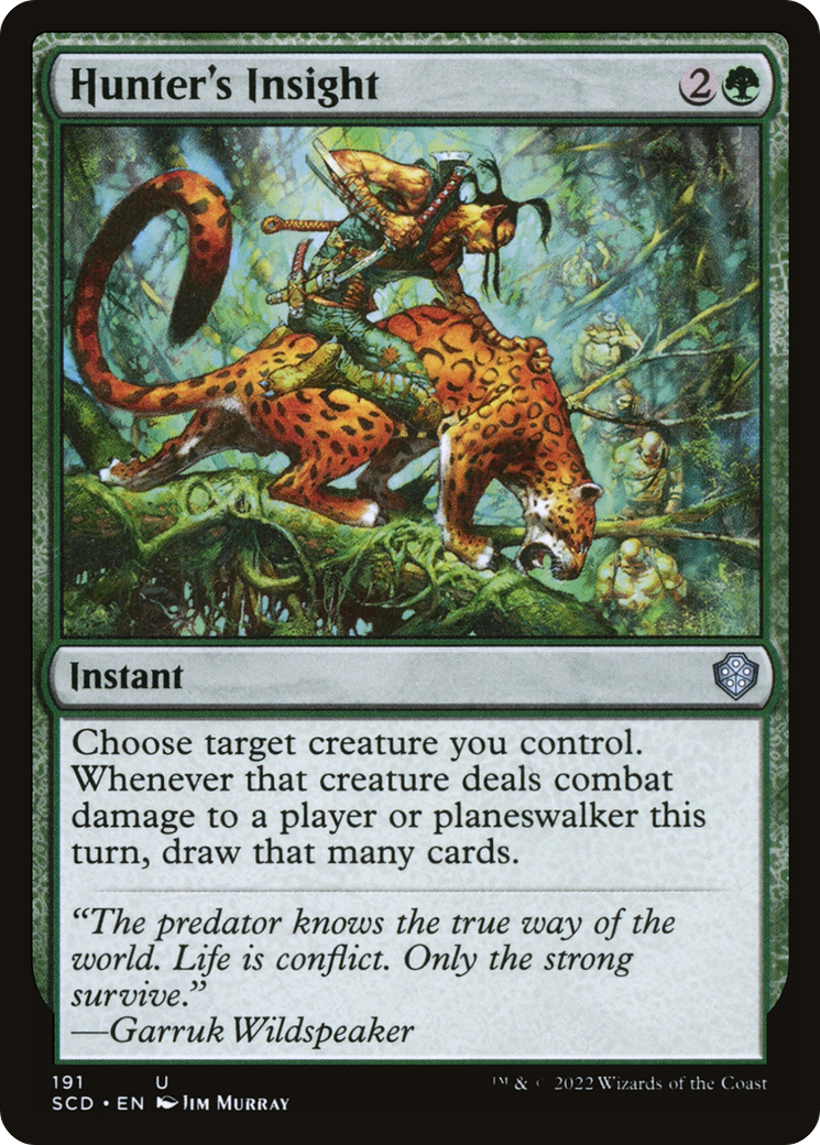 Hunter's Insight [Starter Commander Decks] | Mega City Incorporated