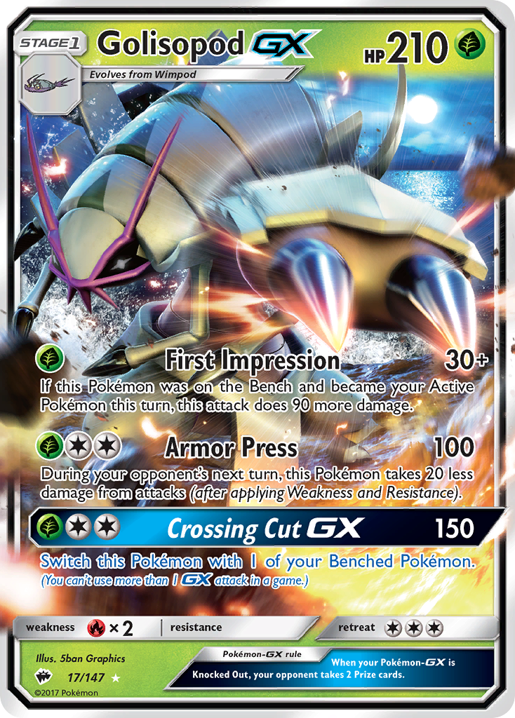 Golisopod GX (17/147) [Sun & Moon: Burning Shadows] | Mega City Incorporated