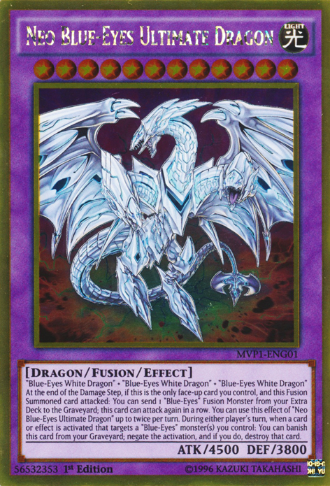 Neo Blue-Eyes Ultimate Dragon [MVP1-ENG01] Gold Rare | Mega City Incorporated