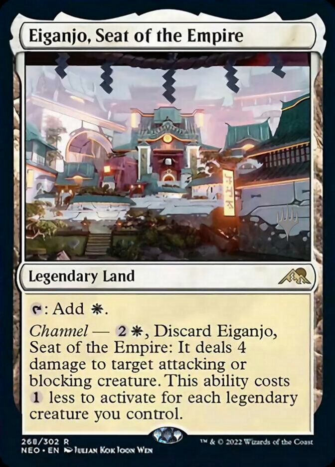 Eiganjo, Seat of the Empire (Promo Pack) [Kamigawa: Neon Dynasty Promos] | Mega City Incorporated