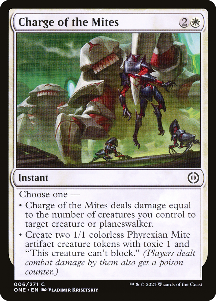 Charge of the Mites [Phyrexia: All Will Be One] | Mega City Incorporated