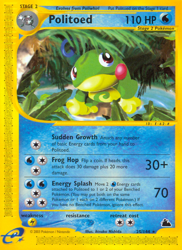 Politoed (25/144) [Skyridge] | Mega City Incorporated