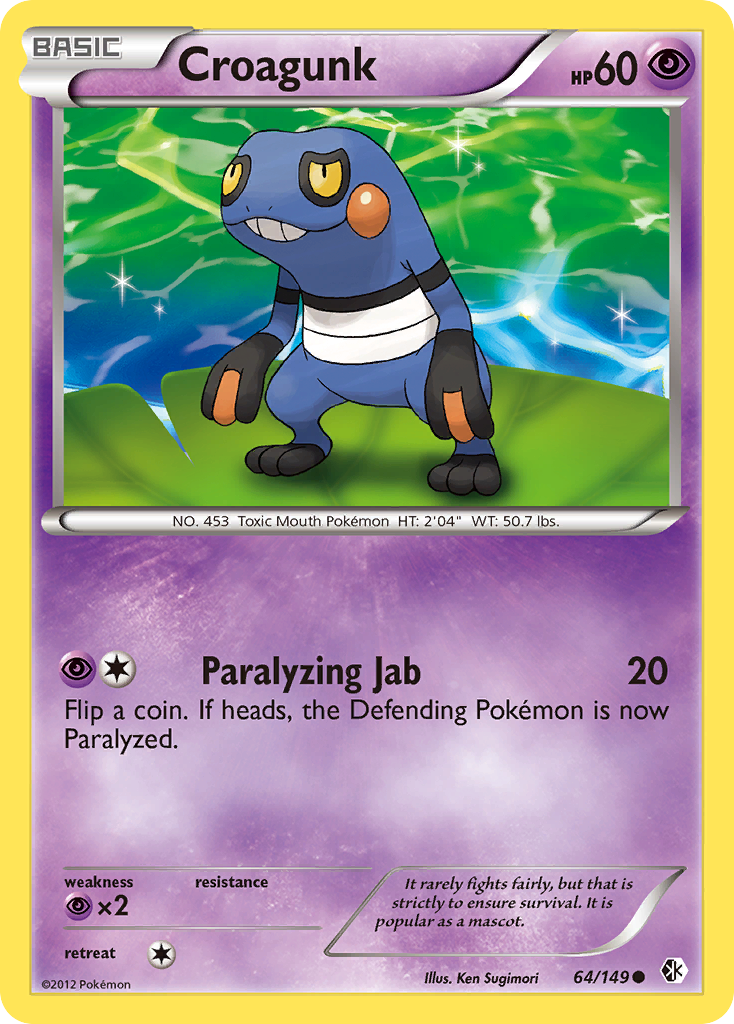 Croagunk (64/149) [Black & White: Boundaries Crossed] | Mega City Incorporated