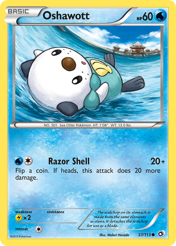 Oshawott (37/113) [Black & White: Legendary Treasures] | Mega City Incorporated