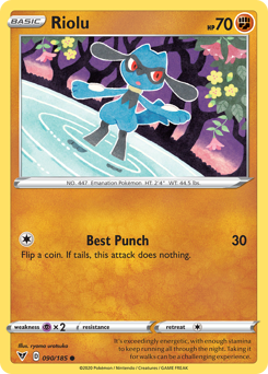 Riolu (090/185) [Sword & Shield: Vivid Voltage] | Mega City Incorporated