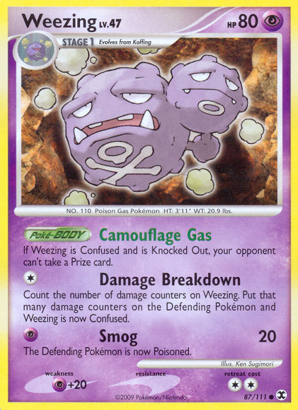 Weezing (87/111) [Platinum: Rising Rivals] | Mega City Incorporated