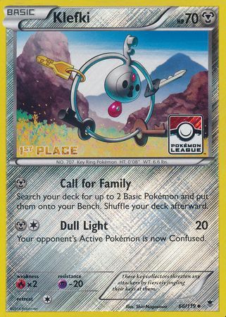 Klefki (66/119) (League Promo 1st Place) [XY: Phantom Forces] | Mega City Incorporated