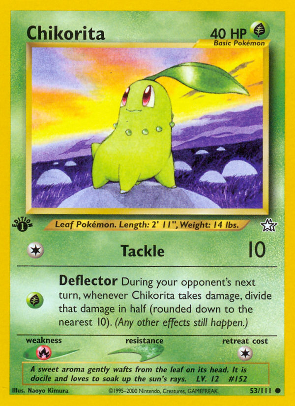 Chikorita (53/111) [Neo Genesis 1st Edition] | Mega City Incorporated