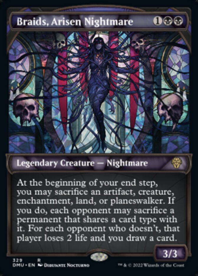 Braids, Arisen Nightmare (Showcase Textured) [Dominaria United] | Mega City Incorporated