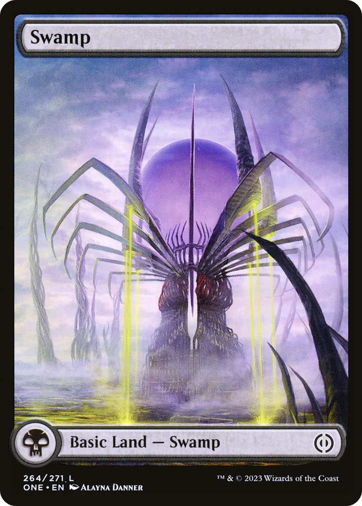 Swamp (264) (Full-Art) [Phyrexia: All Will Be One] | Mega City Incorporated