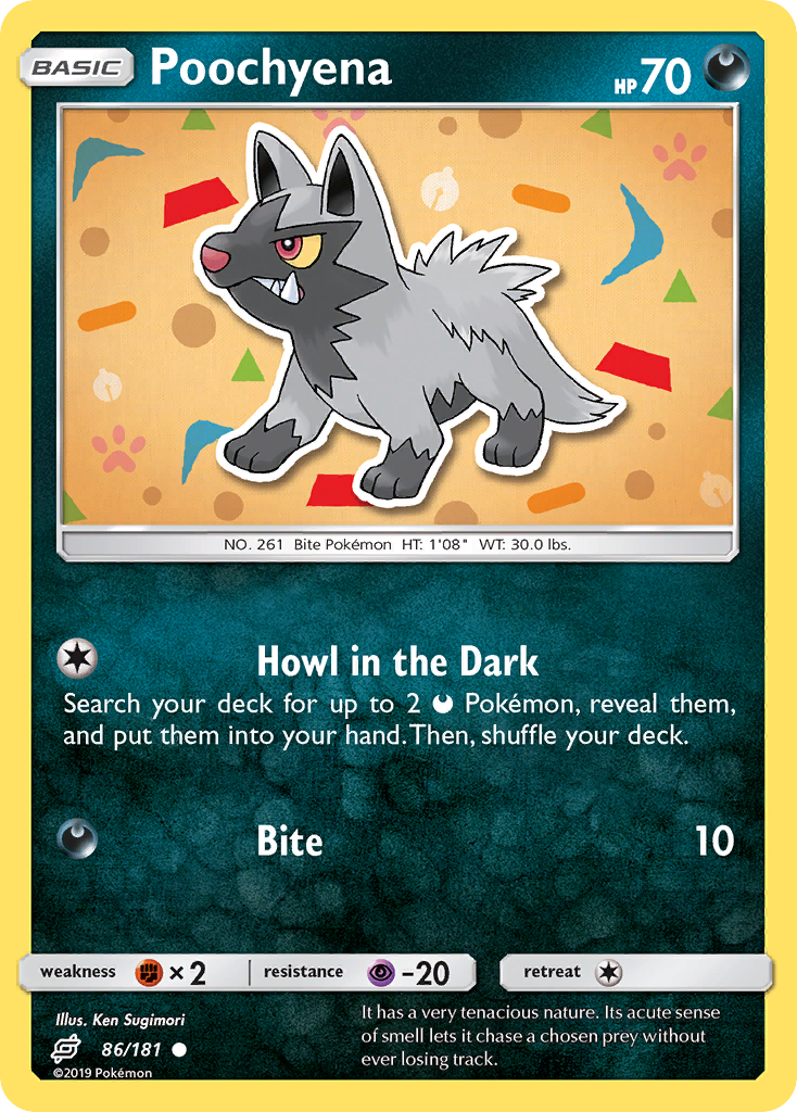 Poochyena (86/181) [Sun & Moon: Team Up] | Mega City Incorporated