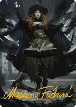 Tasha, the Witch Queen Art Card (41) (Gold-Stamped Signature) [Commander Legends: Battle for Baldur's Gate Art Series] | Mega City Incorporated