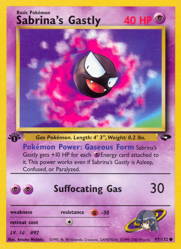 Sabrina's Gastly (97/132) [Gym Challenge 1st Edition] | Mega City Incorporated