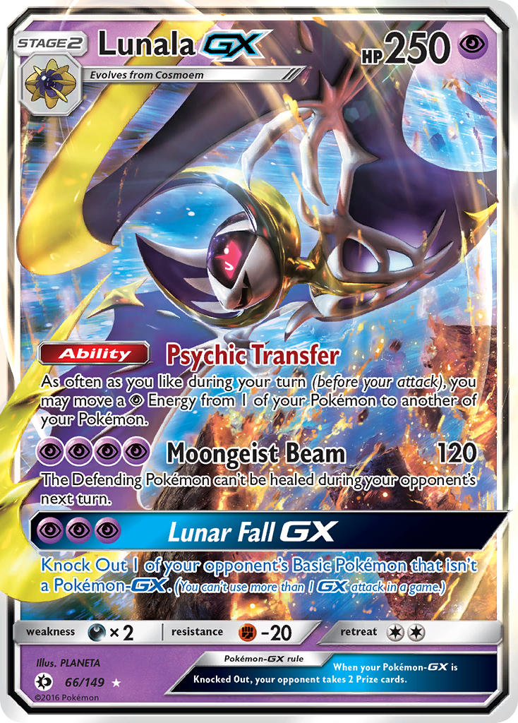 Lunala GX (66/149) [Sun & Moon: Base Set] | Mega City Incorporated