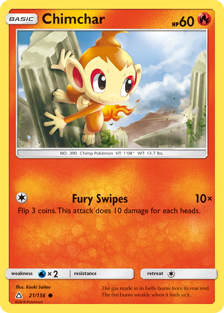 Chimchar (21/156) [Sun & Moon: Ultra Prism] | Mega City Incorporated