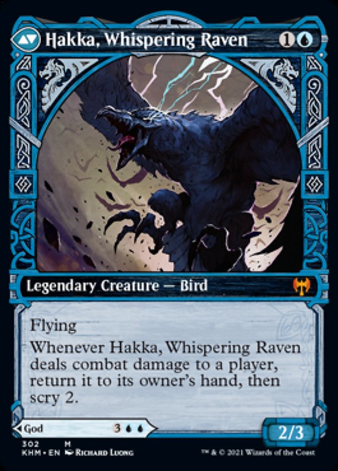 Alrund, God of the Cosmos // Hakka, Whispering Raven (Showcase) [Kaldheim] | Mega City Incorporated
