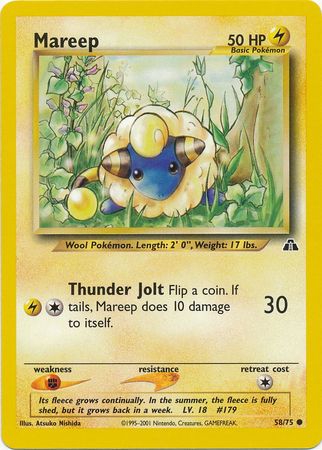 Mareep (58/75) [Neo Discovery Unlimited] | Mega City Incorporated