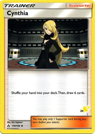 Cynthia (119/156) (Pikachu Stamp #24) [Battle Academy 2020] | Mega City Incorporated