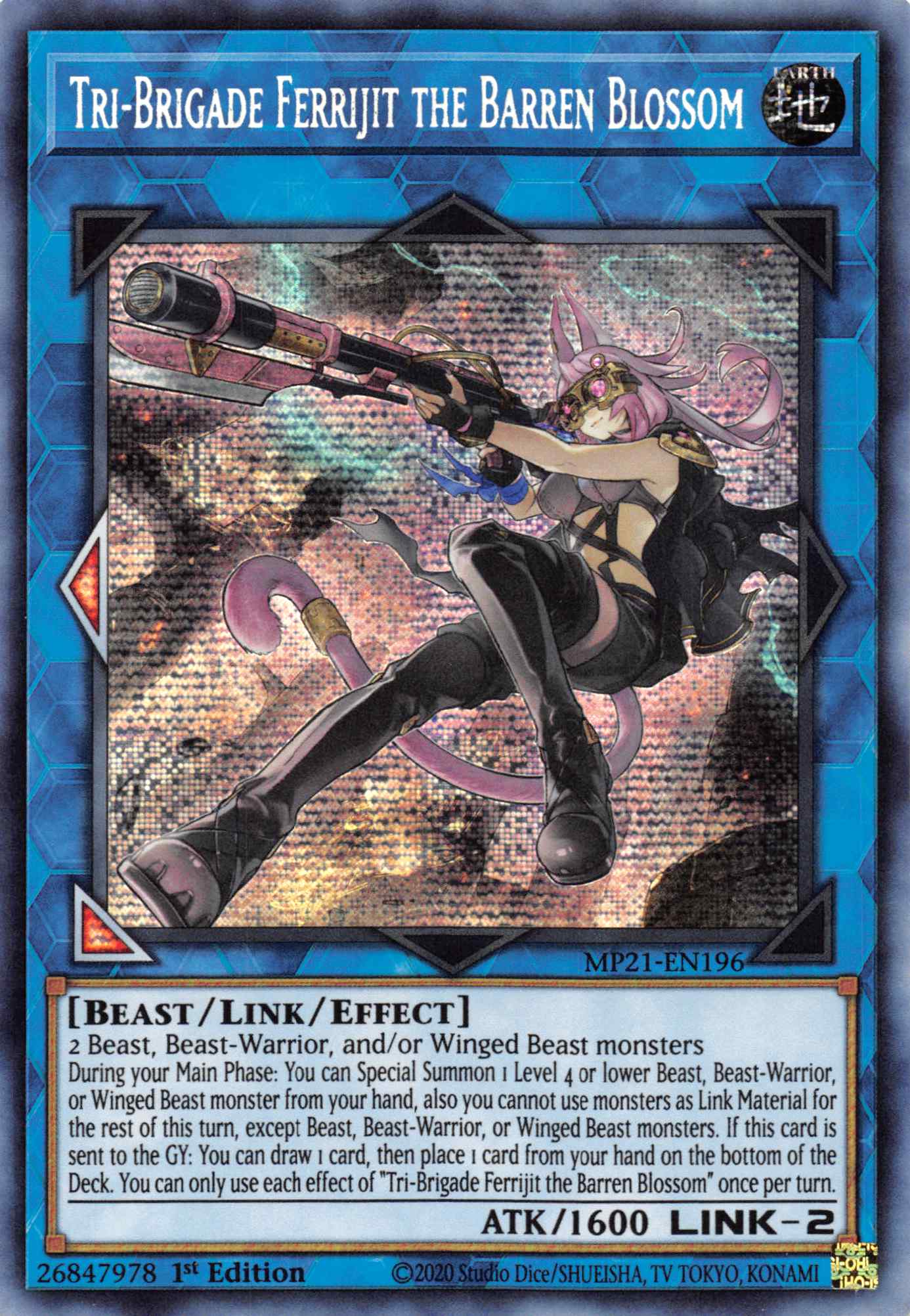 Tri-Brigade Ferrijit the Barren Blossom [MP21-EN196] Prismatic Secret Rare | Mega City Incorporated