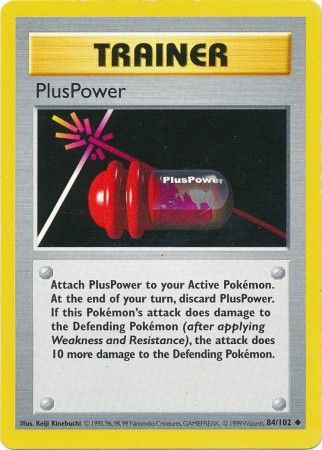 PlusPower (84/102) [Base Set Shadowless Unlimited] | Mega City Incorporated