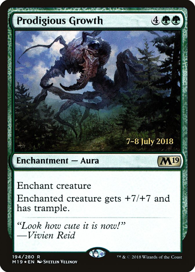 Prodigious Growth  [Core Set 2019 Prerelease Promos] | Mega City Incorporated