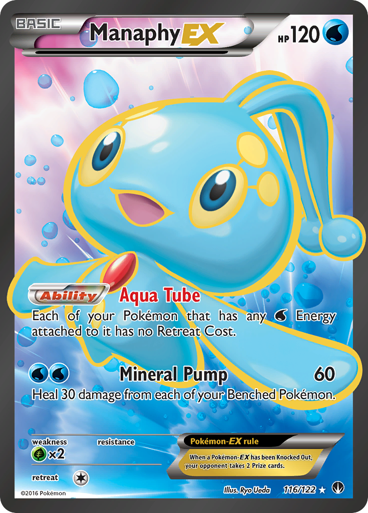 Manaphy EX (116/122) [XY: BREAKpoint] | Mega City Incorporated