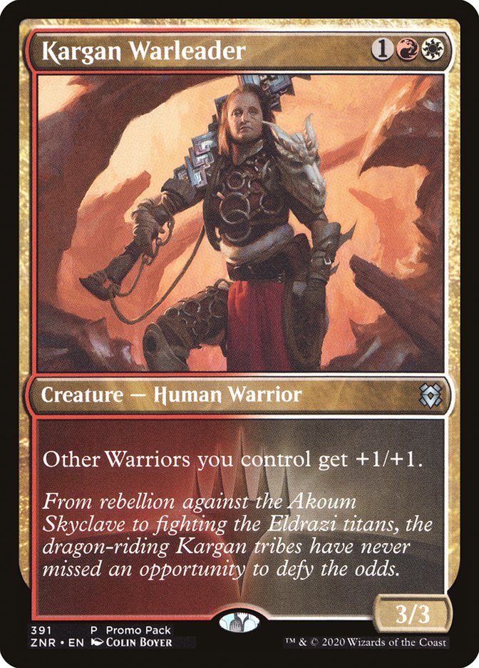 Kargan Warleader (Promo Pack) [Zendikar Rising Promos] | Mega City Incorporated