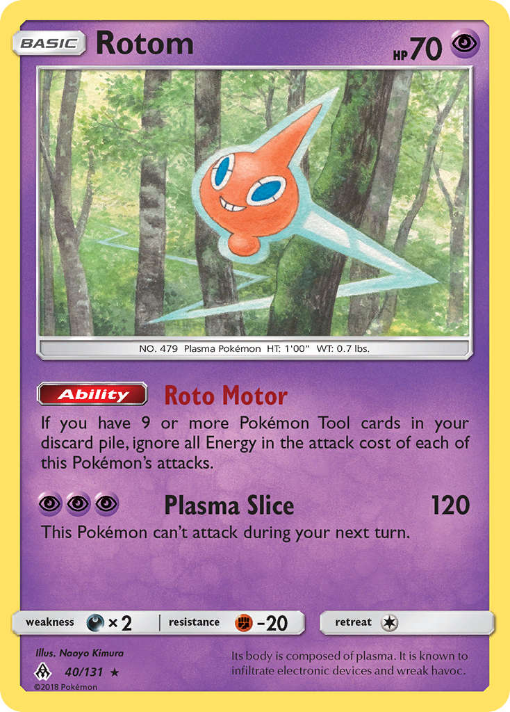 Rotom (40/131) [Sun & Moon: Forbidden Light] | Mega City Incorporated