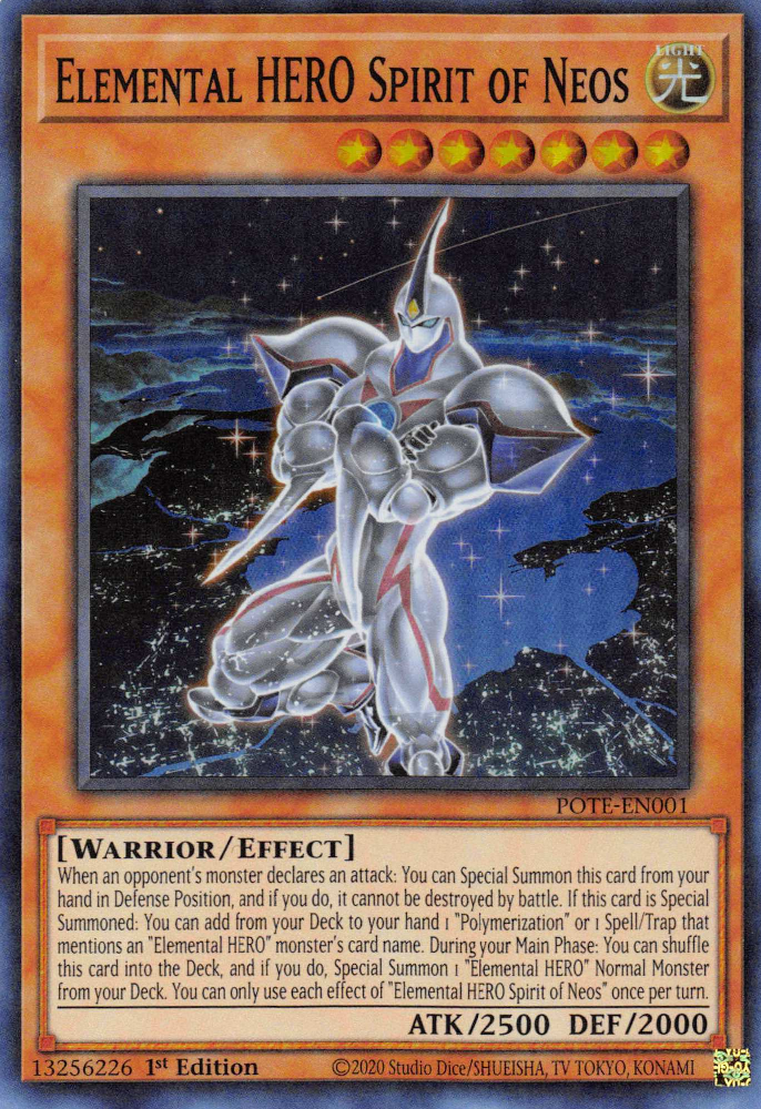 Elemental HERO Spirit of Neos [POTE-EN001] Super Rare | Mega City Incorporated