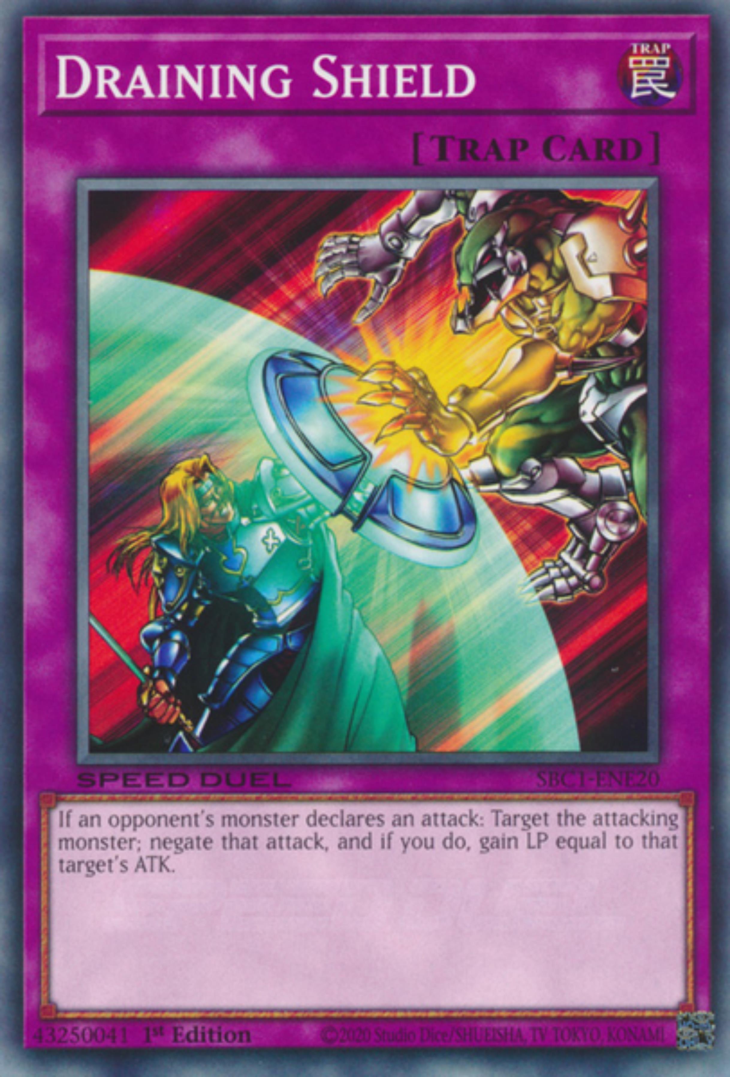 Draining Shield [SBC1-ENE20] Common | Mega City Incorporated
