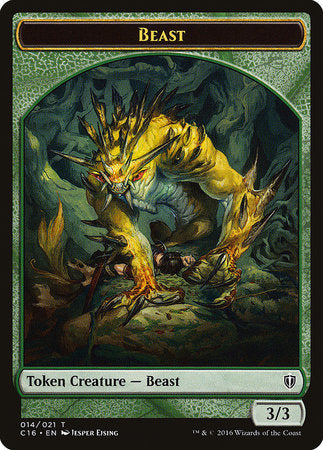 Beast // Ogre Double-sided Token [Commander 2016 Tokens] | Mega City Incorporated