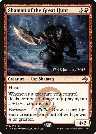 Shaman of the Great Hunt [Fate Reforged Promos] | Mega City Incorporated