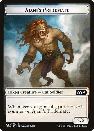 Ajani's Pridemate Token [Core Set 2020 Tokens] | Mega City Incorporated