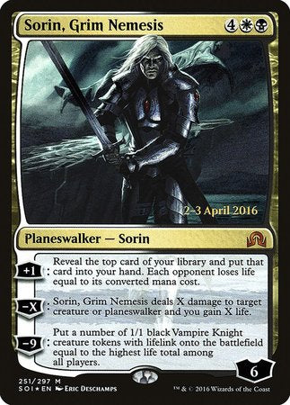 Sorin, Grim Nemesis [Shadows over Innistrad Promos] | Mega City Incorporated