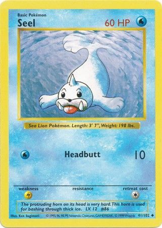 Seel (41/102) [Base Set Shadowless Unlimited] | Mega City Incorporated