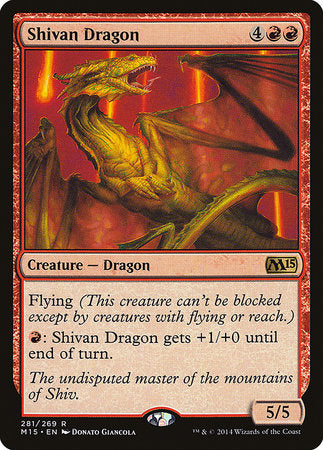 Shivan Dragon [Magic 2015] | Mega City Incorporated