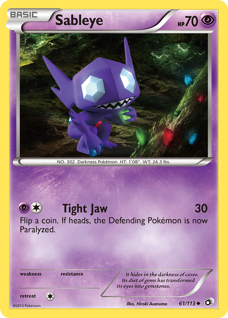 Sableye (61/113) [Black & White: Legendary Treasures] | Mega City Incorporated