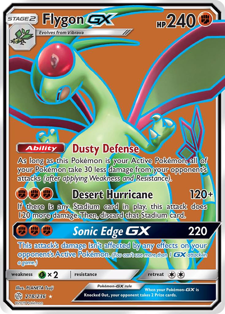 Flygon GX (218/236) [Sun & Moon: Cosmic Eclipse] | Mega City Incorporated