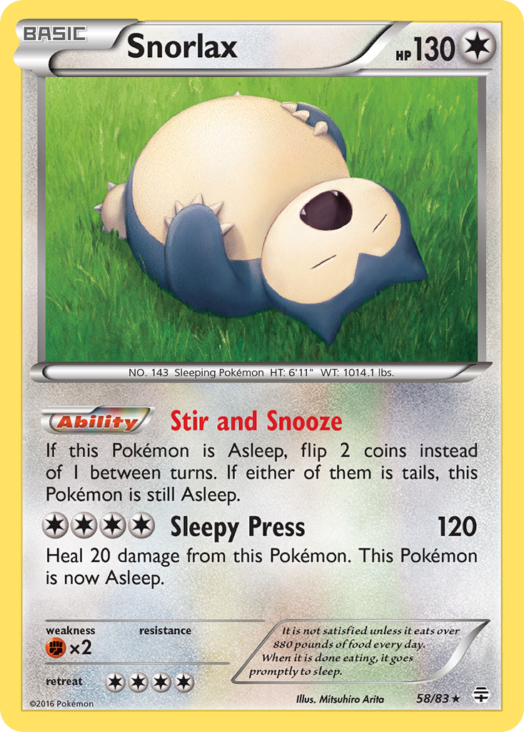 Snorlax (58/83) [XY: Generations] | Mega City Incorporated