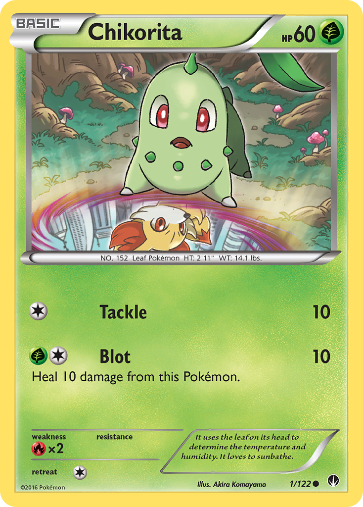 Chikorita (1/122) [XY: BREAKpoint] | Mega City Incorporated