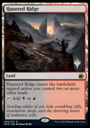 Haunted Ridge (Promo Pack) [Innistrad: Midnight Hunt Promos] | Mega City Incorporated