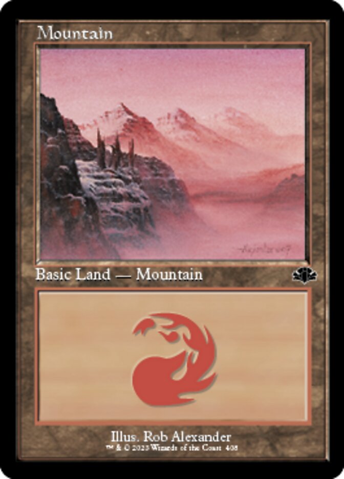 Mountain (408) (Retro) [Dominaria Remastered] | Mega City Incorporated