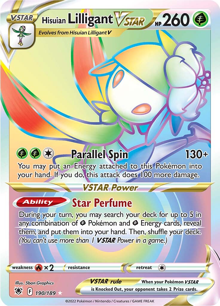 Hisuian Lilligant VSTAR (190/189) [Sword & Shield: Astral Radiance] | Mega City Incorporated