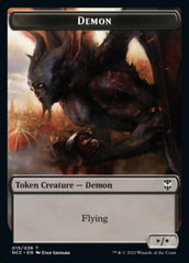 Demon // Copy Double-sided Token [Streets of New Capenna Commander Tokens] | Mega City Incorporated
