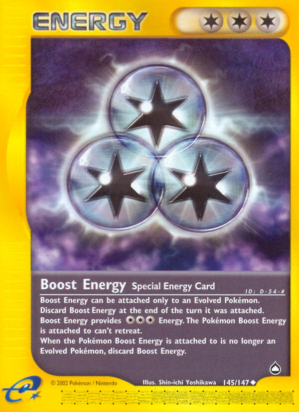 Boost Energy (145/147) [Aquapolis] | Mega City Incorporated