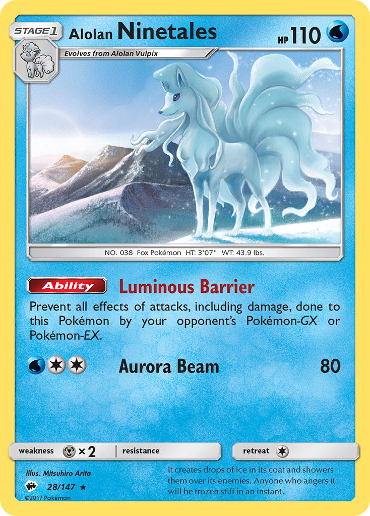 Alolan Ninetales (28/147) [Sun & Moon: Burning Shadows] | Mega City Incorporated