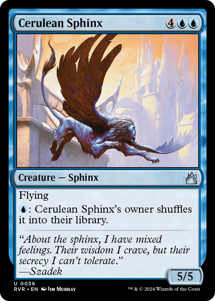 Cerulean Sphinx [Ravnica Remastered] | Mega City Incorporated