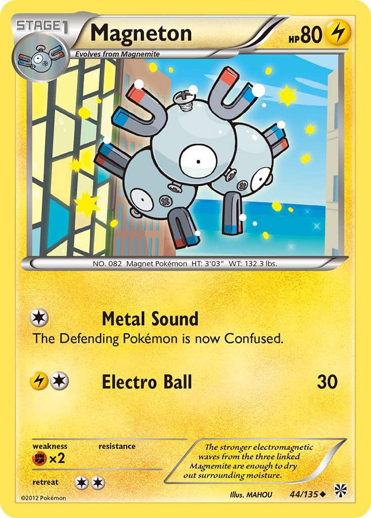 Magneton (44/135) [Black & White: Plasma Storm] | Mega City Incorporated