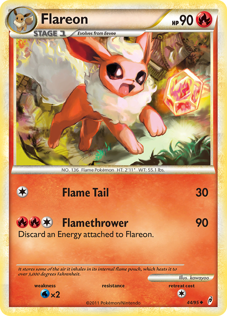 Flareon (44/95) [HeartGold & SoulSilver: Call of Legends] | Mega City Incorporated